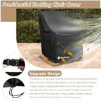 Outdoor Rocking Chair Covers 4 Pack 600D Heavy Duty Waterproof - Image 6