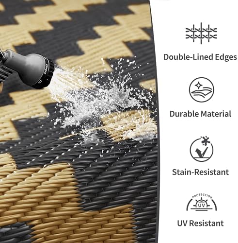 GENIMO Outdoor Rug, Waterproof Plastic Rugs - Image 5