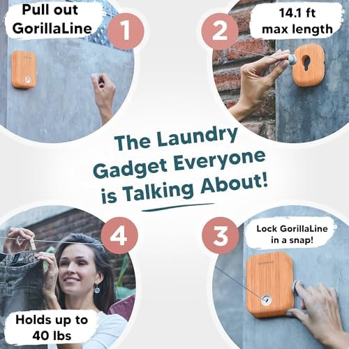 Indoor Outdoor Retractable Clothesline - Image 2