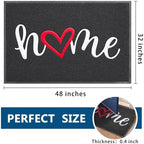 EARTHALL Door Mat Outside Inside Home Doormat, Durable Floor Mat Non Slip Mat - Image 2