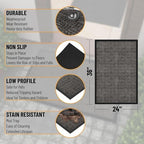 Ottomanson Scraper Doormat – Indoor Outdoor Entry Rug - Image 3