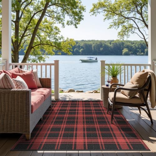 GENIMO Outdoor Rug, Waterproof Plastic Rugs - Image 3