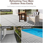 EchoDeck Interlocking Deck Tiles, 9 Pack Patio Tiles Outdoor Interlocking All - Image 5
