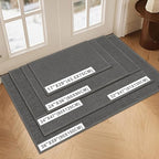 LEKEEPGO Door Mat 24"x36", Non Slip Washable Indoor Door Mat - Image 2