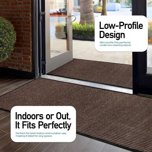 LuxUrux Ultimate Durability Heavy Duty Rubber Door Mat - Image 4