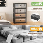 SAILUN 580Qt Stackable Storage Bins, Storage Cabinet - Image 6