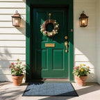 Yimobra Front Door Mat for Outside Entrance, Mix Blue - Image 3