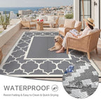 GENIMO Outdoor Rug, Waterproof Plastic Rugs - Image 6