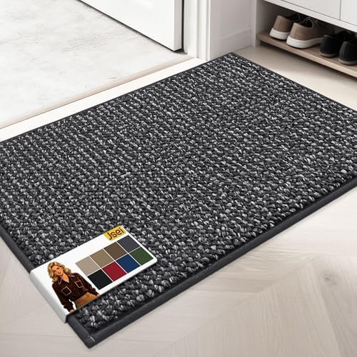 JSEI Dirt Trapper Door Mat 24" x 36", Non-Slip Washable Doormats by JSEI
