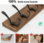 WEBI Coat Rack Wall Mount, 38 9/16" Long, 10 Tri Hooks - Image 6