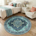RELEANY Washable Area Rug, Round 4ft by RELEANY