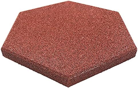 RevTime 20 pcs Hexagon Rubber Pavers 10-1/2", 3/4" Thick - Image 3