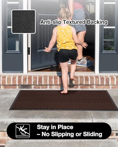 4′ x 6′ Heavy Duty Front Door Mat Indoor Outdoor Entrance, All Weather - Image 4