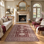 6x9 Living Room Rug Washable Non Slip Distressed Large Carpet by Nestiva