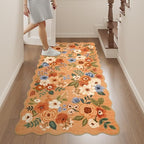 DUKINO 2x4 Rug for Entryway, Floral Washable Kitchen Rugs Non Slip - Image 5