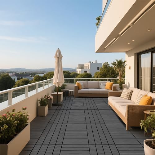 Interlocking Plastic Patio Deck Tiles, Waterproof All‑Weather Indoor & Outdoor - Image 6