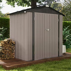 Patiowell 6x4 FT Outdoor Storage Shed, Garden Tool Storage Shed - Image 2