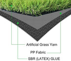 Artificial Grass Turf 7FTX24FT, 38inch 4 Tone Realistic Synthetic Thick Fake - Image 3