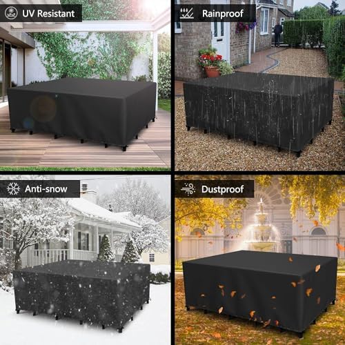 Outdoor Patio Furniture Covers Waterproof 104" L x 52" W x 40" H Rectangular - Image 7