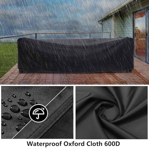 Outdoor Patio Furniture Covers Waterproof 96" L x 64" W x 40" H Rectangular - Image 4