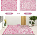 Bsmathom Waterproof Outdoor Rug 6'x9' Reversible Boho Plastic Straw Patio Deck - Image 4