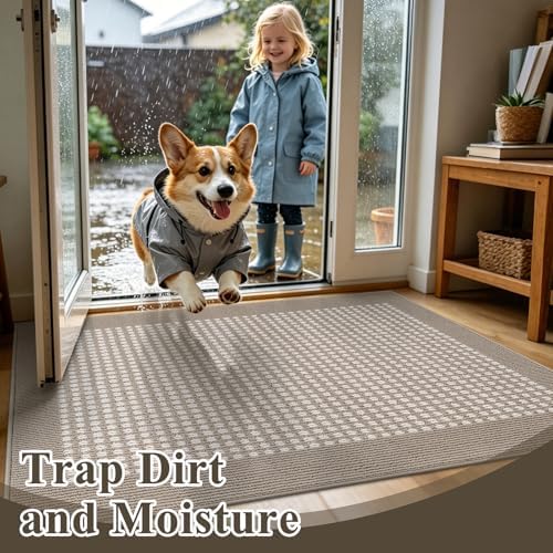 Ileading Indoor Door Mat, Absorbent Muddy Mats - Image 3