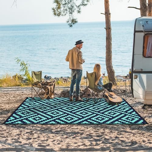 GENIMO Outdoor Rug, Waterproof Plastic Rugs - Image 3