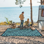 GENIMO Outdoor Rug, Waterproof Plastic Rugs - Image 3