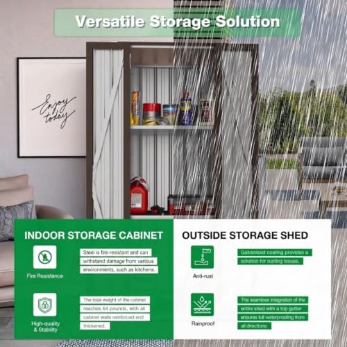 AECOJOY Outdoor Storage Cabinet Waterproof - Image 2