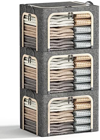 3 Openings Clothes Storage Bins by Furnhome