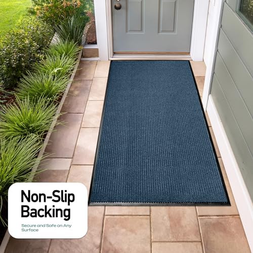 LuxUrux Striped Blue Door Mat - Image 6