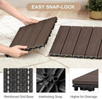 Skypatio Interlocking Deck Tiles 9 PCS, Poolside & Garden - Image 4