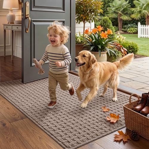 LUMI Washable Indoor Door Mat for Entryway 17x30, Entrance Mat - Image 4