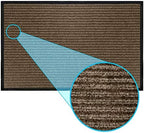 LuxUrux Striped Brown Door Mat by LuxUrux