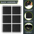 ProsourceFit Exercise Puzzle Mat ½-inch, EVA Interlocking Foam Floor Tiles - Image 6