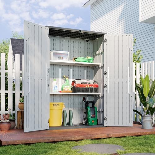 Aoxun 64 Cu.Ft Resin Outdoor Storage Shed by Aoxun