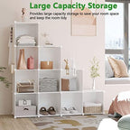 C&AHOME Cube Storage Organizer, 12-Cube Shelf Units, Closet Cabinet Milky - Image 3
