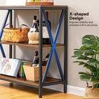 MAHANCRIS 31.5" Sofa Table, Industrial Console Table, 3-Tier Entryway Table - Image 4