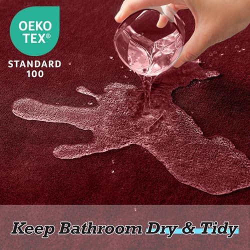 HUXMEYSON Bathroom Rugs Sets 2 Piece, Non-Slip & Quick Dry Bath Mat Set - Image 4