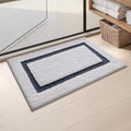 Color&Geometry Mini White Bathroom Rugs 24x16, Extra Soft Absorbent Microfiber by COLORG