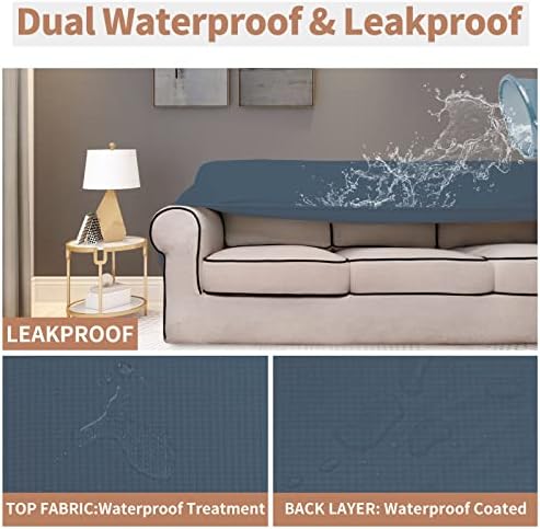 Easy-Going 100% Waterproof Couch Cover, 3 Cushion Couch Slipcover - Image 3