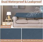 Easy-Going 100% Waterproof Couch Cover, 3 Cushion Couch Slipcover - Image 3