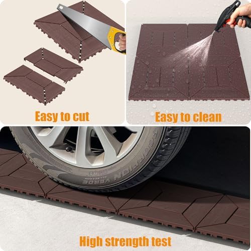 Plastic Interlocking Deck Tiles, 44 Pack, Non-Slip Patio Floor Decking Tiles - Image 4