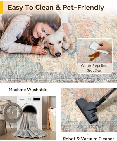 RELEANY Washable Area Rug, Small 2'x4' - Image 4