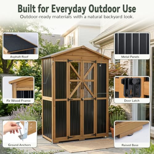 Ketive Outdoor Storage Cabinet, 72-Inch Tall, - Image 4