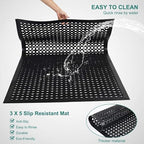 Anti Fatigue Rubber Floor Mat 2 Pack Restaurant Kitchen Mats - Image 5