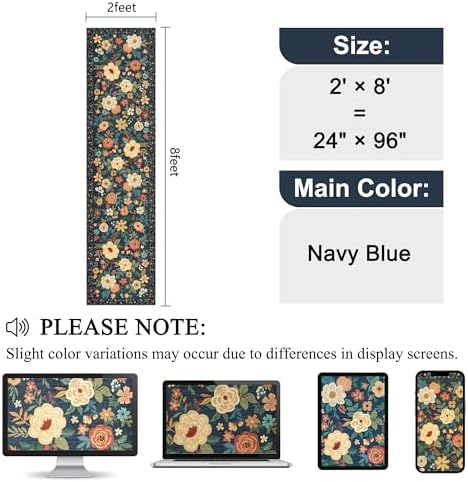 DUKINO 2x8 Runner Rug, Washable Runner Rug - Image 2