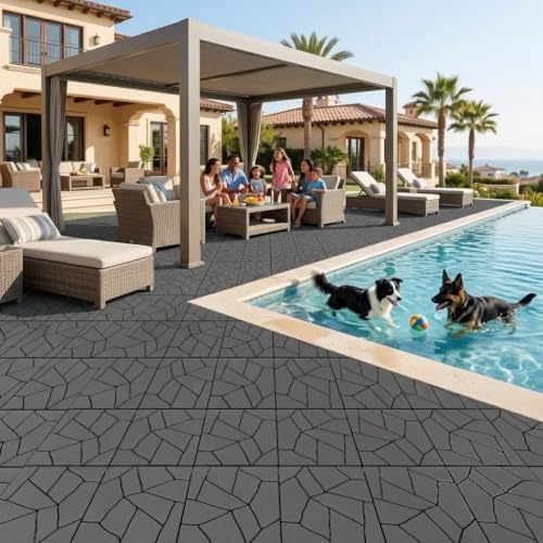 Interlocking Patio Plastic Deck Tiles - Image 6