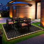 GENIMO Outdoor Rug, Waterproof Plastic Rugs - Image 3