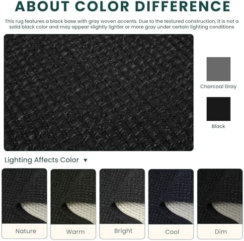 KOZYFLY Black 2.5'x12' Runners Rugs - Image 3